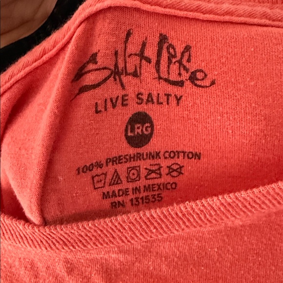 Salt Life Vibrant Coral Long Sleeve Tee - Picture 5 of 5